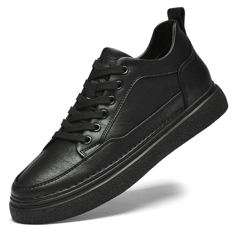Autumn New Invisible Height Increasing Insole Men's Shoes 8cm Thick Bottom
